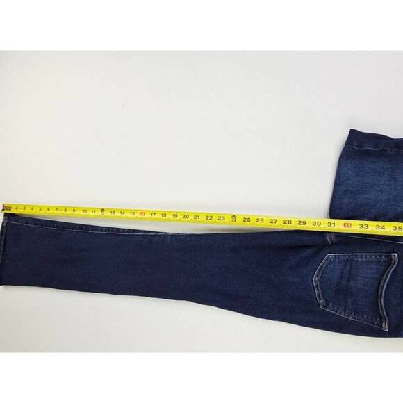 American Eagle Outfitters Size 00 Regular Womens 31" Inseam Kick Boot Blue Jeans - Picture 8 of 13